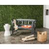Safavieh PAT6743K Outdoor Collection Moorpark Grey 2 Seat Bench, Dark Slate Gray(Ash Grey)