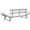 Safavieh PAT6745A Outdoor Collection Tandra Grey Modern Contemporary Daybed Day Bed(Ash Grey / Beige)