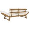 Safavieh PAT6745A Outdoor Collection Tandra Grey Modern Contemporary Daybed Day Bed(Natural / Beige)