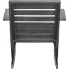 Safavieh PAT6746A Outdoor Collection Lanty Teak Adirondack Side Chair(Dark Slate Gray)