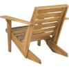 Safavieh PAT6746A Outdoor Collection Lanty Teak Adirondack Side Chair(Natural)