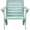 Safavieh PAT6746A Outdoor Collection Lanty Teak Adirondack Side Chair(Oriental Blue)