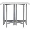 Safavieh PAT6754A Collection Wilton Teak and Navy Balcony Corner Lounge Outdoor Set(Ash Grey / White)