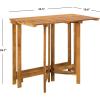Safavieh PAT6754A Collection Wilton Teak and Navy Balcony Corner Lounge Outdoor Set(Natural / Navy)
