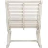 Safavieh PAT7016A Outdoor Collection Sonora Ash Grey Rocking Chair(White)