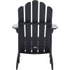 Safavieh PAT7027A Outdoor Collection Topher Teak Adirondack Chair(Black)