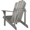 Safavieh PAT7027A Outdoor Collection Topher Teak Adirondack Chair(Grey)