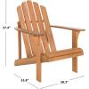 Safavieh PAT7027A Outdoor Collection Topher Teak Adirondack Chair(Natural)