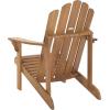 Safavieh PAT7027A Outdoor Collection Topher Teak Adirondack Chair(Natural)