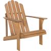 Safavieh PAT7027A Outdoor Collection Topher Teak Adirondack Chair(Natural)