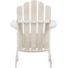 Safavieh PAT7027A Outdoor Collection Topher Teak Adirondack Chair(White)