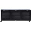 Safavieh PAT7038A Outdoor Collection Elina Teak 47.2″ Cushion Deck Box(Black)