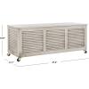 Safavieh PAT7038A Outdoor Collection Elina Teak 47.2″ Cushion Deck Box(Gray)