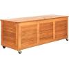 Safavieh PAT7038A Outdoor Collection Elina Teak 47.2″ Cushion Deck Box(Natural)