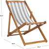 Safavieh PAT7040A SET2 Outdoor Collection Loren Teak(Natural / Grey Stripe)