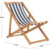 Safavieh PAT7040A SET2 Outdoor Collection Loren Teak(Natural / Navy Stripe)
