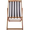 Safavieh PAT7040A SET2 Outdoor Collection Loren Teak(Natural/Thin Navy Strip)