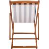 Safavieh PAT7040A SET2 Outdoor Collection Loren Teak(Natural/Thin Navy Strip)