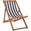 Safavieh PAT7040A SET2 Outdoor Collection Loren Teak(Natural/Thin Navy Strip)