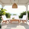 Safavieh PAT7044A Collection Chaston Teak(Natural/Beige)