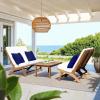 Safavieh PAT7044A Collection Chaston Teak(Natural/Beige Solid)