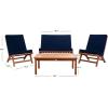 Safavieh PAT7044A Collection Chaston Teak(Natural/Navy)
