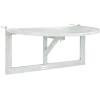 Safavieh PAT7045A Outdoor Collection Owens Natural teak wood Balcony Hanging Half Table(Grey)