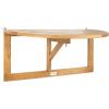 Safavieh PAT7045A Outdoor Collection Owens Natural teak wood Balcony Hanging Half Table(Natural)