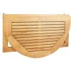 Safavieh PAT7045A Outdoor Collection Owens Natural teak wood Balcony Hanging Half Table(Natural)
