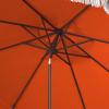 Safavieh PAT8008A Collection Milan Fringe Navy and White 9Ft Crank Outdoor Push Button Tilt Umbrella(Orange)