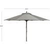 Safavieh PAT8009A Collection Cannes Beige 9Ft Wooden Outdoor Umbrella, 9-Foot(Gray)