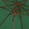 Safavieh PAT8009A Collection Cannes Beige 9Ft Wooden Outdoor Umbrella, 9-Foot(Hunter Green)