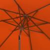 Safavieh PAT8009A Collection Cannes Beige 9Ft Wooden Outdoor Umbrella, 9-Foot(Orange)