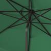 Safavieh PAT8010A Collection Venice Navy and White Single Scallop 9Ft Crank Outdoor Push Button Tilt Umbrella(Hunter Green)