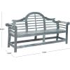 Safavieh Patio Collection Felicity Adirondack Acacia Wood Bench(Ash Grey)
