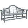 Safavieh Patio Collection Felicity Adirondack Acacia Wood Bench(Ash Grey)