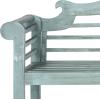 Safavieh Patio Collection Felicity Adirondack Acacia Wood Bench(Beach House Blue)