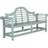 Safavieh Patio Collection Felicity Adirondack Acacia Wood Bench(Beach House Blue)