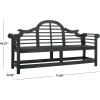 Safavieh Patio Collection Felicity Adirondack Acacia Wood Bench(Dark Slate Gray)