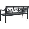 Safavieh Patio Collection Martin Adirondack Acacia Wood Bench, Ash Grey(Dark Slate Gray)