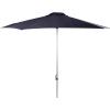 SAFAVIEH 9ft Outdoor Patio Umbrella, Round, Hurst Collection, Navy, Push up, UV Resistant for Deck, Backyard, Poolside (PAT8002C)(Navy)