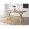SAFAVIEH Couture Home Collection Barron Wood Rectangle Kitchen Dining Room Table