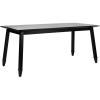SAFAVIEH Home Collection Brayson Modern Black Rectangle Dining Table(Black)