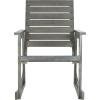 SAFAVIEH Outdoor Collection Alexei Ash Grey Rocking Chair(Ash Grey)