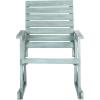 SAFAVIEH Outdoor Collection Alexei Ash Grey Rocking Chair(Chinese Blue)