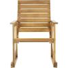 SAFAVIEH Outdoor Collection Alexei Ash Grey Rocking Chair(Teak)