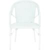 SAFAVIEH Outdoor Collection California Bistro Navy/White 36-inch Seat Height Armchair Set of 2 (Fully Assembled)(Baby Blue/White)
