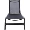 SAFAVIEH Outdoor Collection Fionne Silver/Grey Texline Adjustable Chaise Lounge Chair (PAT9038B)(Black)