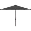 SAFAVIEH Outdoor Collection Kamen Navy 7 x 10 Ft Rectangular Auto Tilt UV Protected Umbrella(Black)