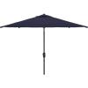 SAFAVIEH Outdoor Collection Kamen Navy 7 x 10 Ft Rectangular Auto Tilt UV Protected Umbrella(Navy)